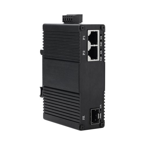 EKN0102GI Mini Industrial Gigabit PoE Switch, 2-Port RJ45 + 1-Port SFP