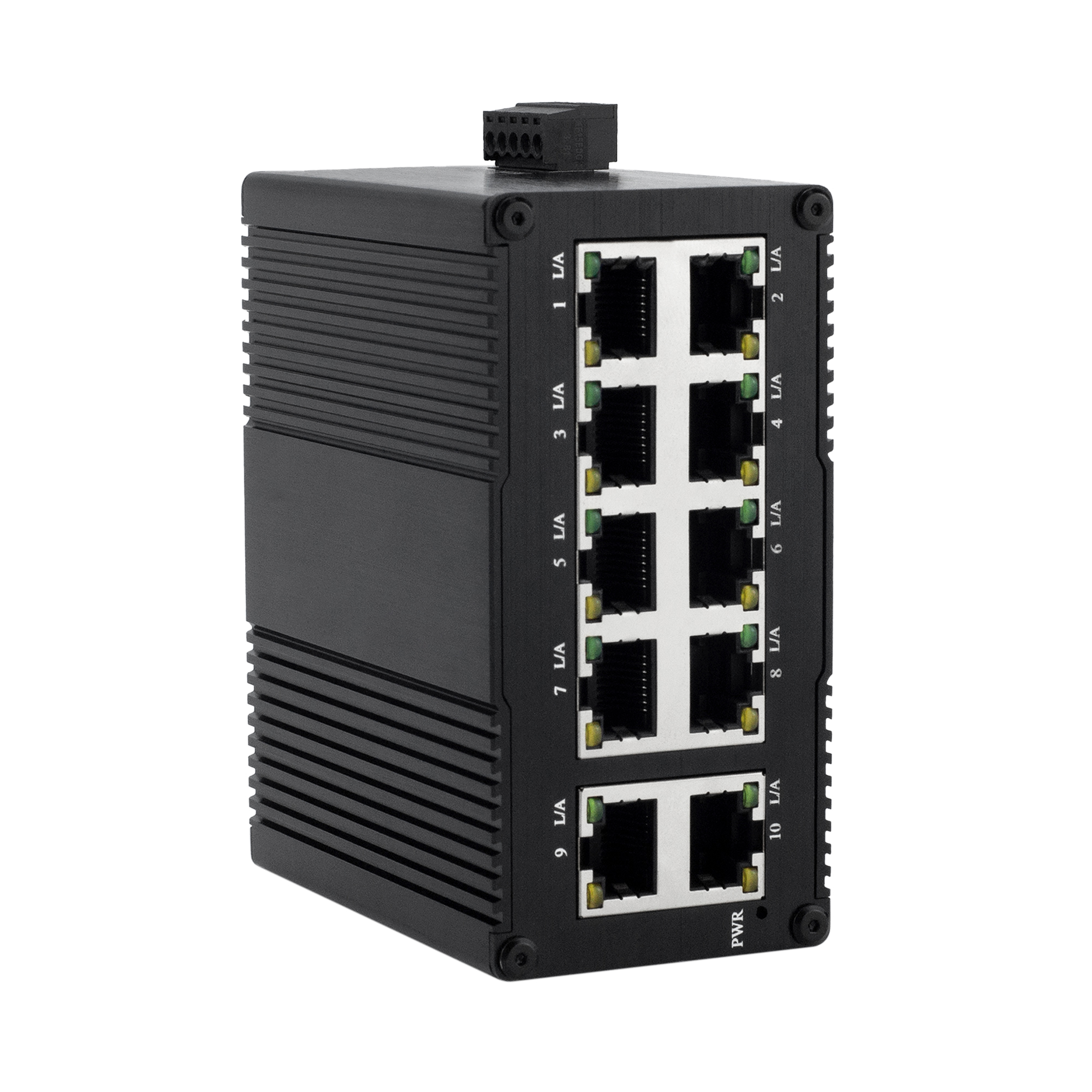 EKN1000GEP Mini Industrial 10-Port Gigabit PoE++ Ethernet Switch