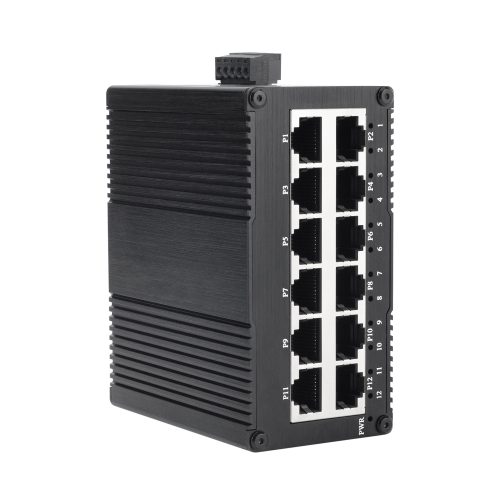 EKN1200GEP Mini Industrial 12-Port Gigabit PoE++ Ethernet Switch