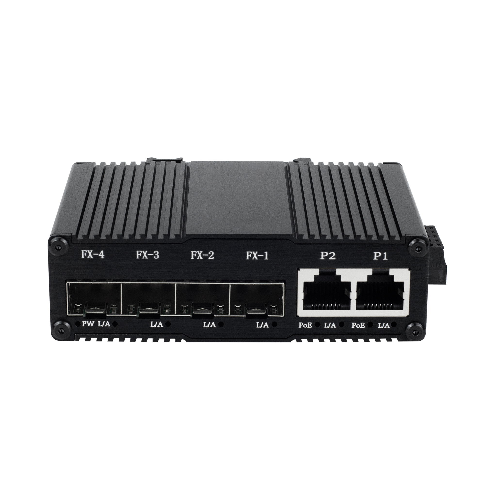 EKN0402GIS Mini Industrial 2-Port Gigabit PoE + 4-Port 1000Base-FX SFP Ethernet Switch - 图片 4