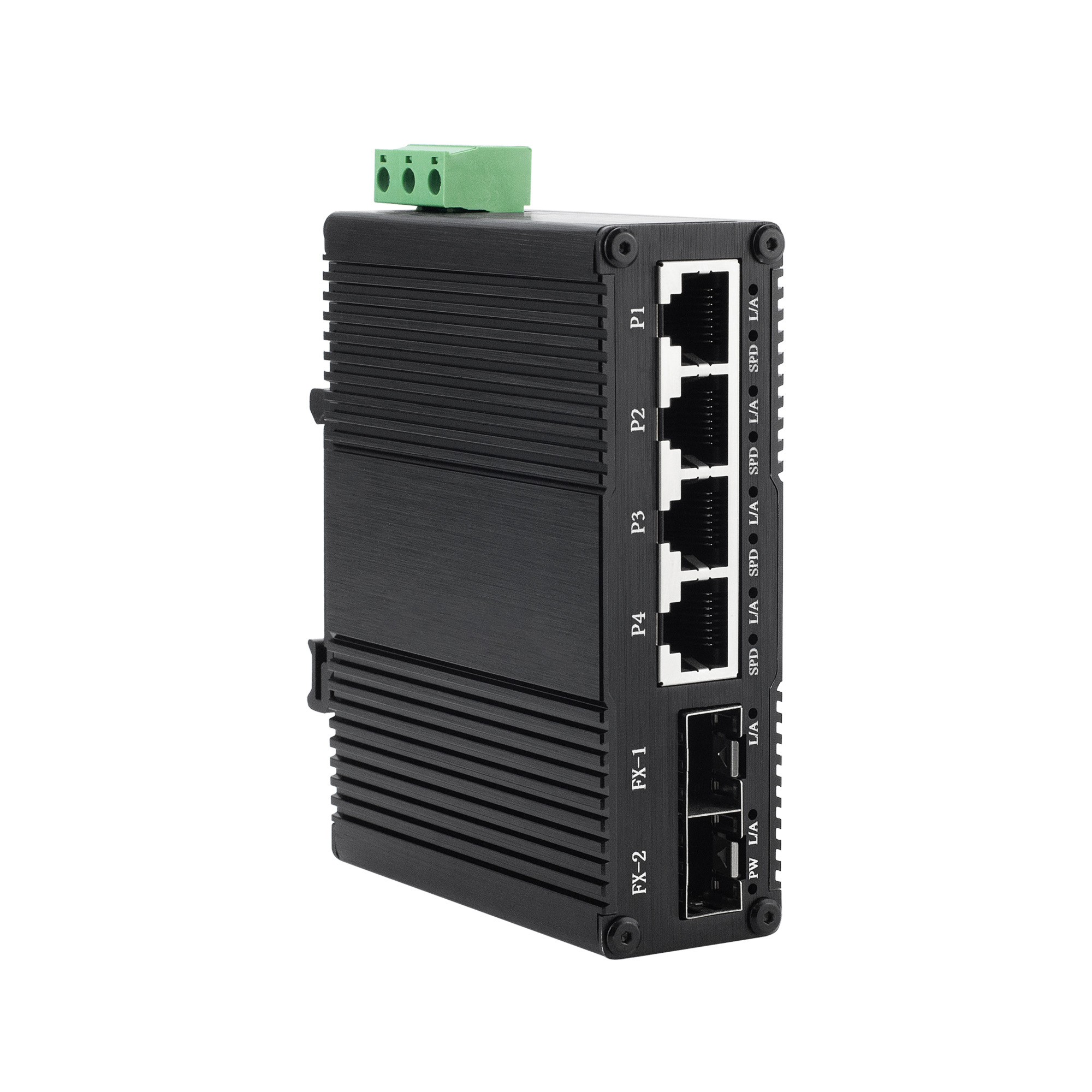 EKN0402GSA Industrial Gigabit Ethernet Switch, 4-Port RJ45 + 2-Port SFP, AC 85–250V Input - 图片 3