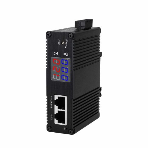 EKPDV0336ADJ10BT Industrial Gigabit PoE Splitter, IEEE 802.3af/at/bt, Adjustable 3–36VDC Output